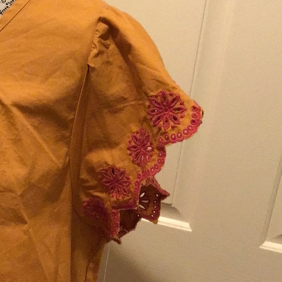 J Crew Embroidered Eyelet Top sz L - Picture 4 of 11